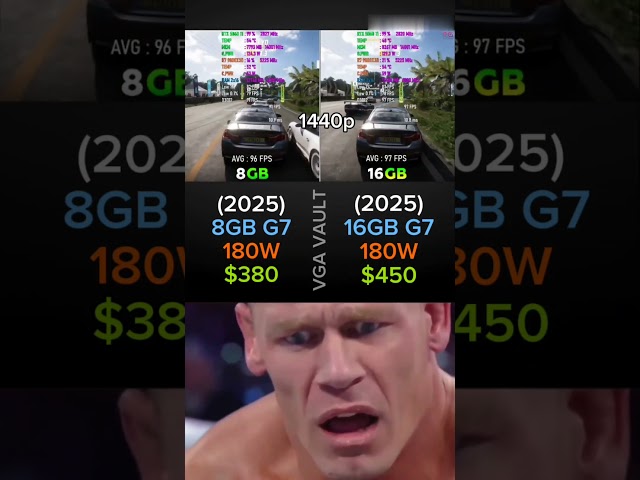 RTX 5060 TI 8GB VS 16GB Which one you choose? #gpu #gaming #cpu #cpuperformance #graphicscard