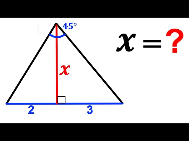 Can you solve for X? | (Triangle) | #math #maths | #geometry