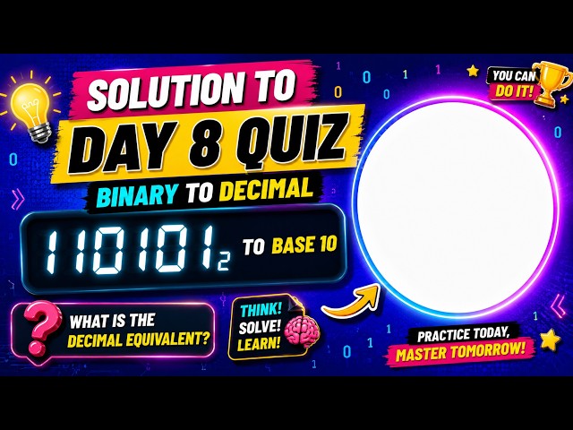 SOLUTION TO DAY 8 QUIZ!
