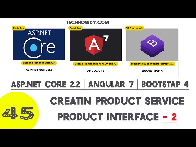 Creating ProductService | Product Interface -  Angular 7 | Asp.Net Core 2.2 - Part 2