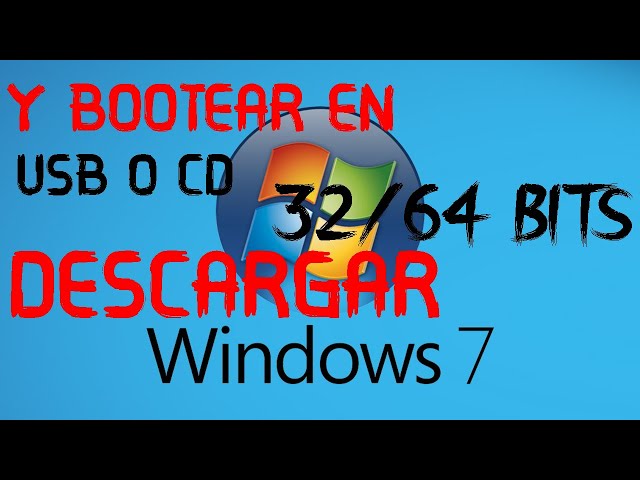 COMO descargar WINDOWS7 32/64BITS  y BOOTEAR en una USB o CD 100% SEGURO//Tecno AndroidPY