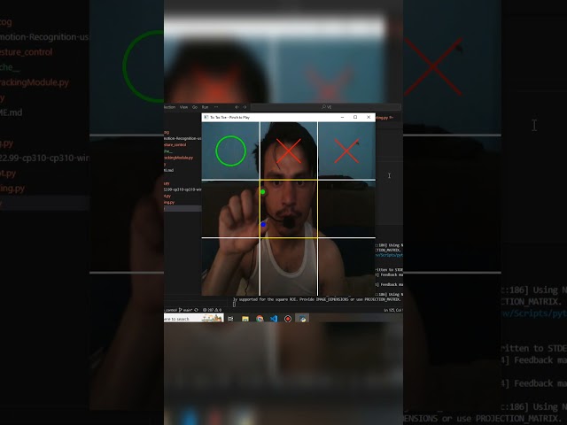 AI Hand Gesture Controlled Tic Tac Toe Game | OpenCV + Mediapipe | Python Project #mediapipe