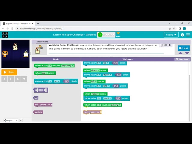 Super Easy Coding 6, Data Variables, Design a small Game
