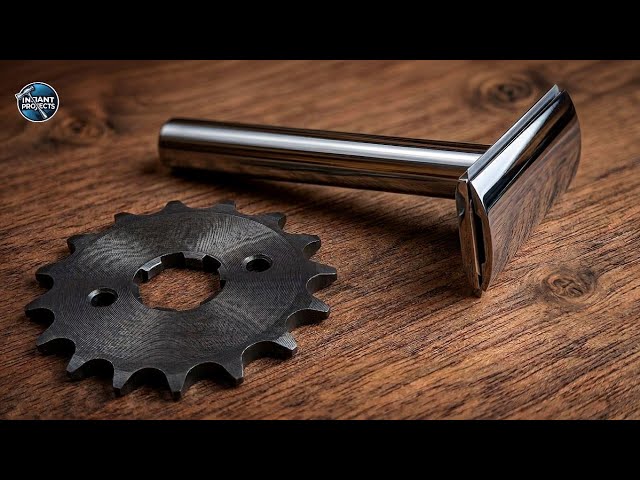 Amazing Safety Razor Making from an Old Motorcycle Sprocket 🔥 | Handmade Razor