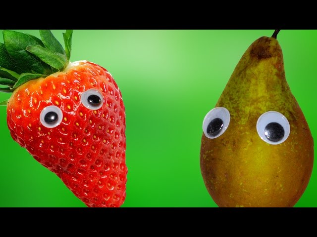 The fruits: pronunciation and spelling for children with photos