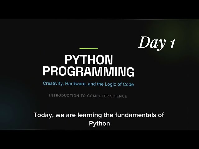 Learn basic Python in just 30 Days to Code the Future / Fundamentals Of Python
