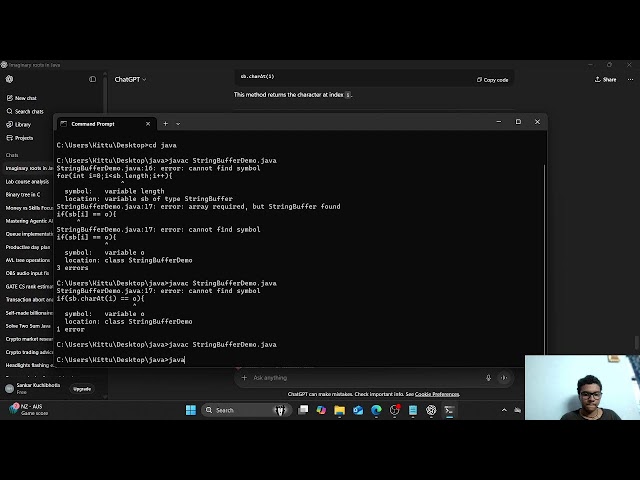 doing java programs of lab |Session 1
