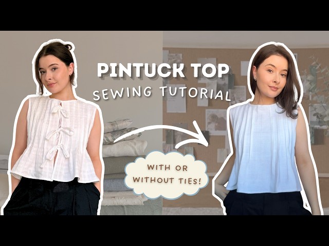 Serena Tie Top Sewing Pattern - D.I.Y easy summer sewing project for beginners