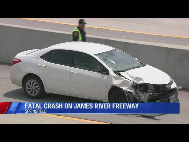 Fatal crash shuts down traffic on James River Freeway in Springfield