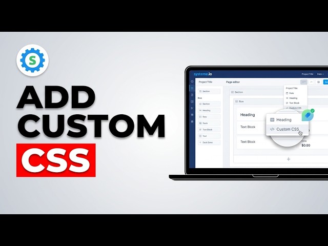 How to Add Custom CSS in systeme.io 2026 (Quick Guide)