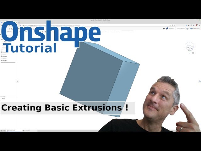 Onshape : 2 : Basic 2D Drawing and  Easy 3D Shapes with  Extrusion