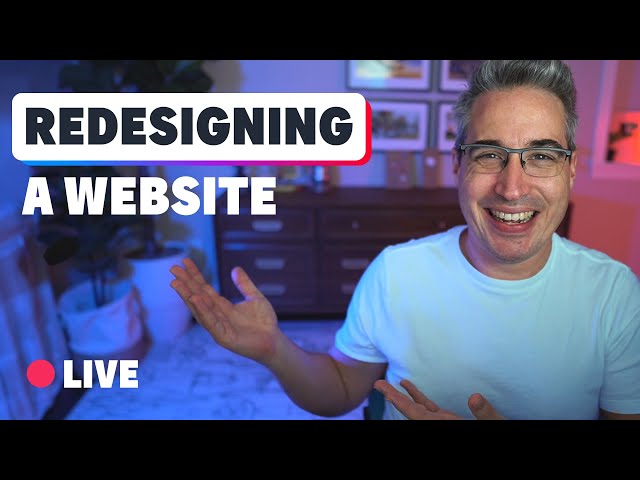 Redesigning a webpage