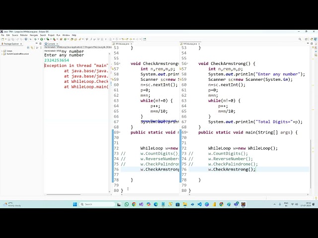 Core Java   While Loops Programming Practice