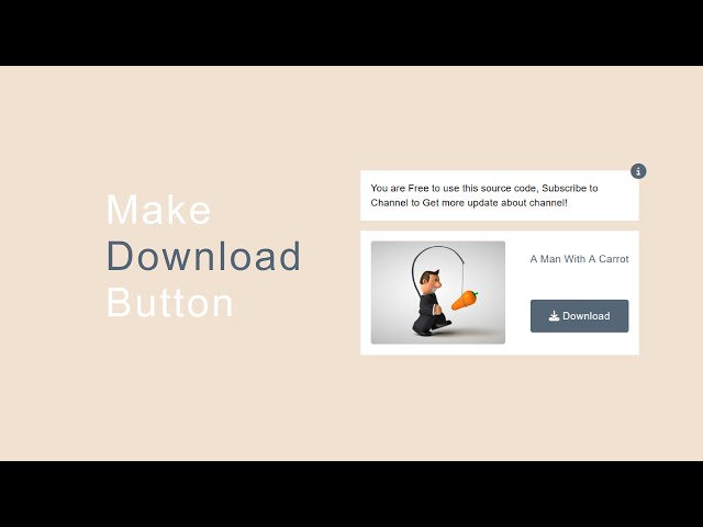 Design & Style Download Button In Html Css Javascript For Beginners