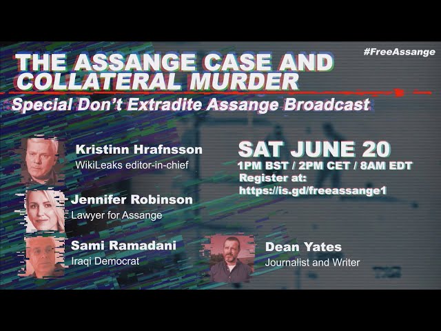 THE ASSANGE CASE & COLLATERAL MURDER - Kristinn Hrafnsson, Jen Robinson, Dale Yates & Sami Ramadami