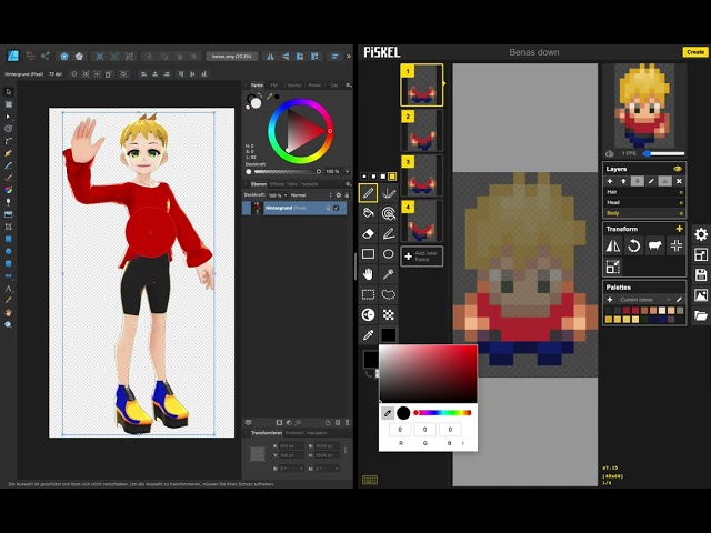 How I made Piskel to use the native input color control