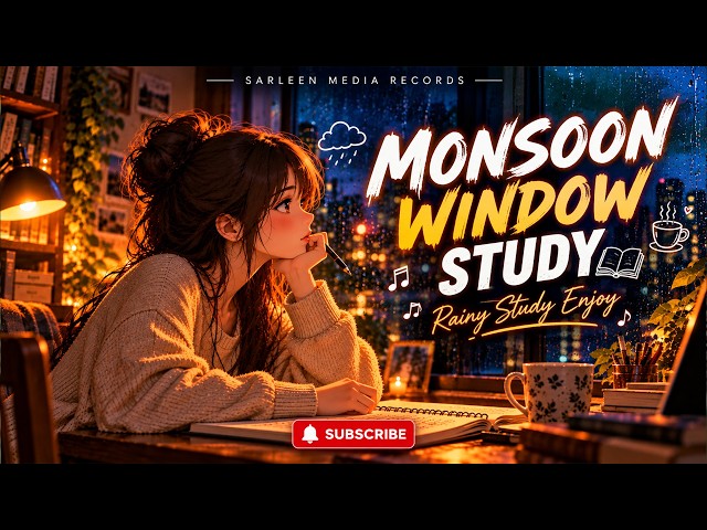 Monsoon Window Study Session ☔ Lofi Beats To Chill/Focus | Sarleen Media Records