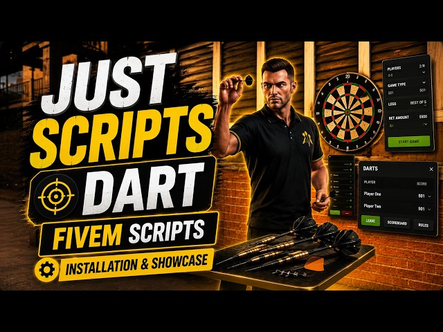 Just Scripts Darts | FiveM Multiplayer Darts Script | Full Installation Guide