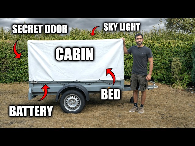 Hidden Trailer Stealth Camper: FULL CABIN BUILD