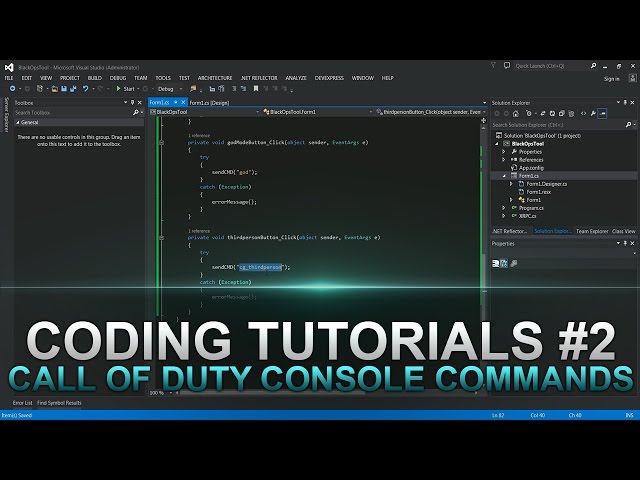 Jtag Coding Tutorials #2 Call of Duty Console Commands