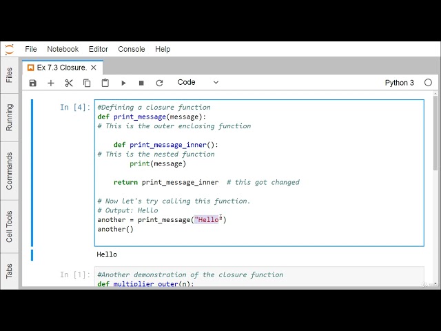 048 Tutorial 48 Python Closure