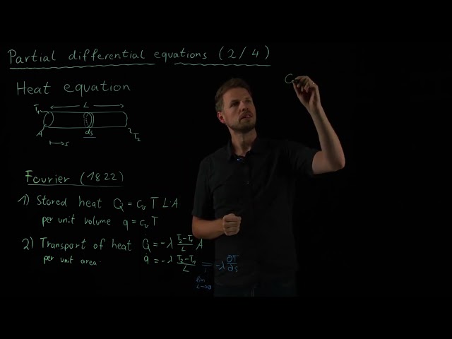 Partial differential equations: Derivation of the heat equation (DS4DS 1.17)