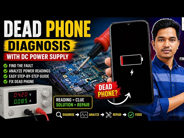 Diagnosing a Dead Phone Using a DC Power Supply / How to Repair  Dead Phone ! Power Supply Readings
