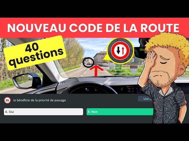 40 QUESTIONS - New Highway Code Test 2025 - Series 4