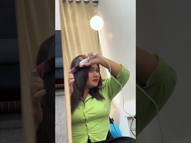 Bikin rambut badai ala salon bisa lebih praktis dari rumah aja kok Bun #gotoliving #catokan #bunda