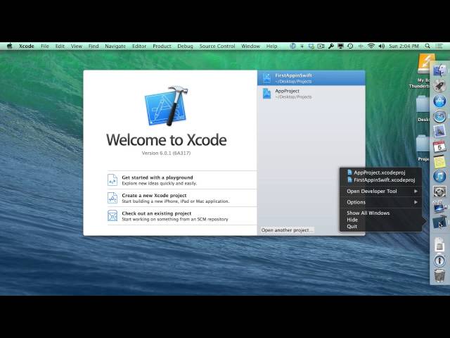 Xcode 6 Setup - Open Xcode 6 on Mac