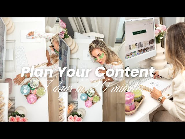 plan your content with me ✍🏻🧚🏻‍♀️ plan 1 week of content in under 20 minutes