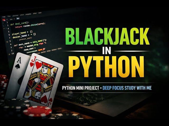 Python Mini Project: Blackjack/21 | Study With Me