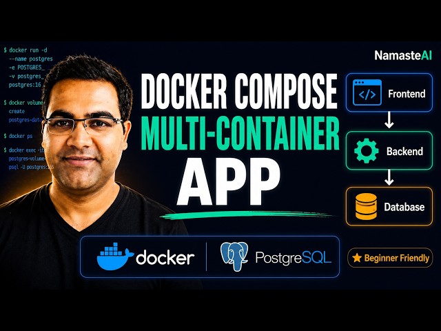 Docker Compose Tutorial | Build a Multi-Container App (Frontend + Backend + PostgreSQL)