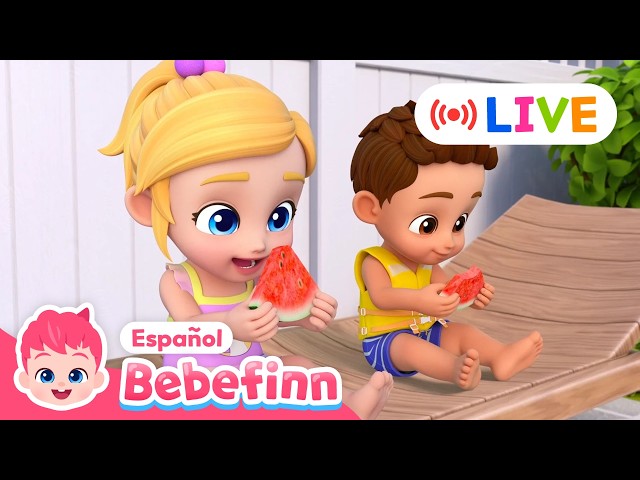 🔴 LIVE ⭐️ Verano con Bebefinn 👶🏖️  A Cantar, Bailar y Nadar 🦈 Bebefinn en español