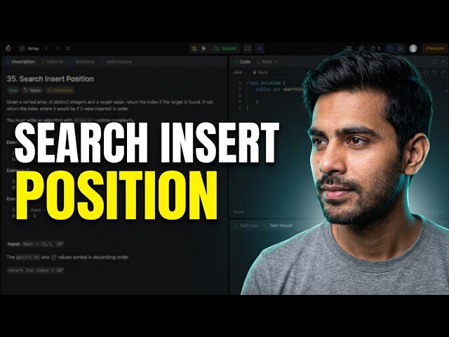 Search Insert Position | DSA | LeetCode problem