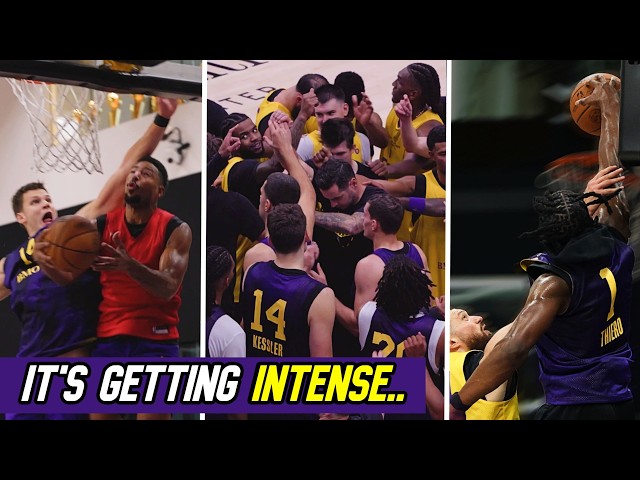 Lakers Training Camp gets HEATED UP on Day 3! | Lakers INTENSE Practice, Cameron Carr/Thiero SHOWING