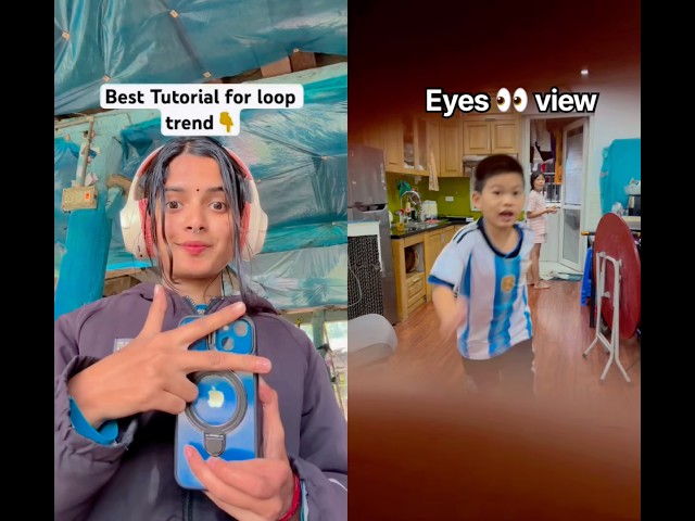Perfect loop trend tutorial #shorts #trending #tutorial #loop #cute #eyes #viralvideo