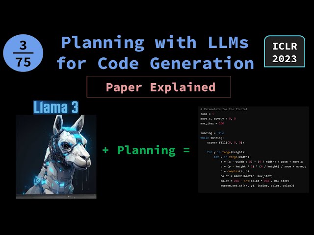 Planning with LLMs for Code Generation | ICLR 2023