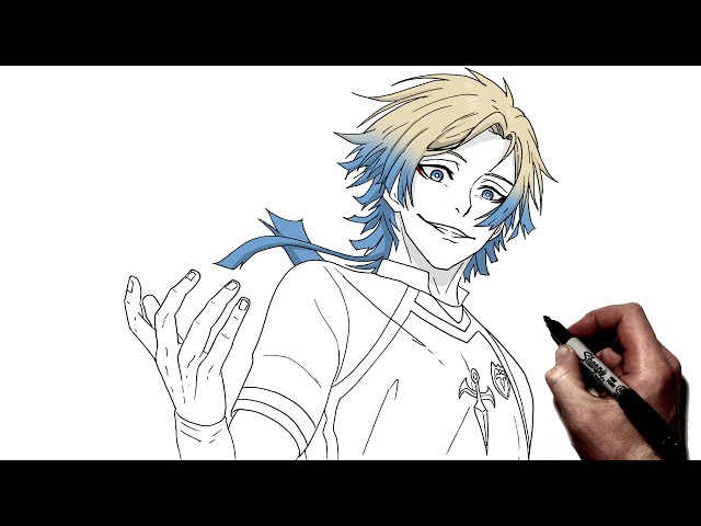 How To Draw Michael Kaiser | Step By Step | Blue Lock Season 3
