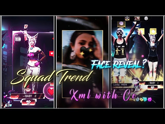 Squad Trend Xml with Cc || new free fire Xml File || free fire xml || free fire  xml file #naaafizz