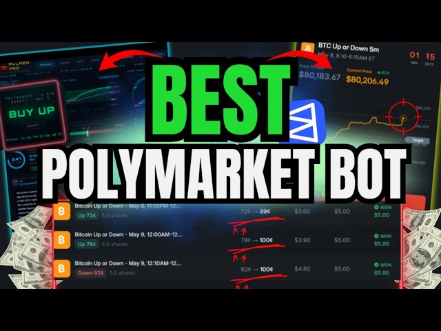 Polymarket 5-Min BTC Bot | Automated Trading Prediction Market Arbitrage | How to make profits 2026