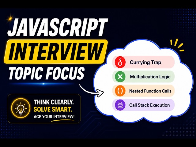 JavaScript Interview Question #23 | Currying Trap Explained | Nested Functions & Call Stack