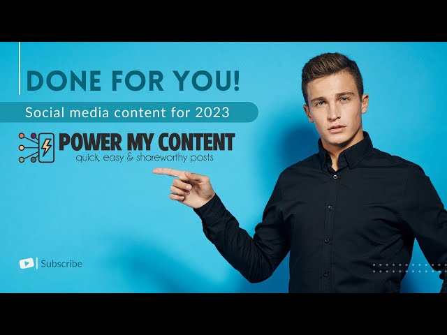 365 days of DFY social content using Power My Content