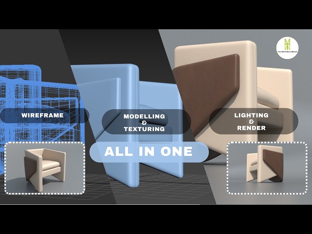 FULL MODELLING, TEXTURING AND LIGHTING OF SOFA IN 3DS MAX VRAY | FURNITURE MODELLING IN 3DS MAX |