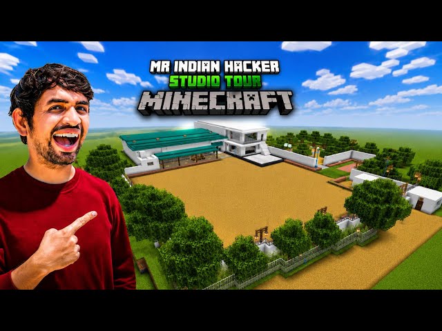 I Built Mr Indian Hacker's Studio in Minecraft 🔥