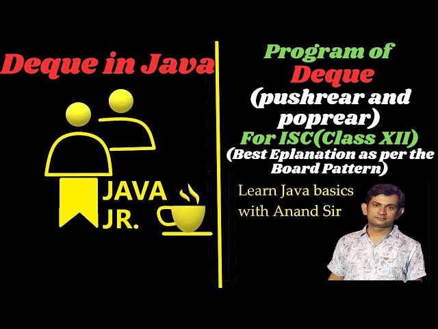 Deque(Push and  Pop operation at Rear) (For ISC(Class XII))