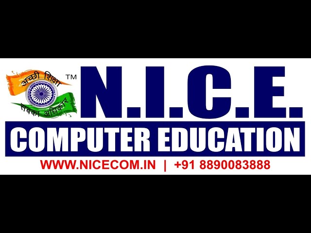Nice Computer Education. Best Institute in Bhiwadi. Call 8890083888