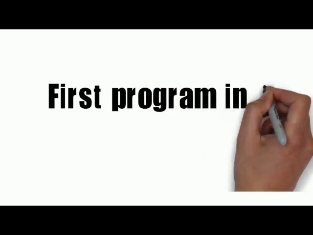 First program in c:-