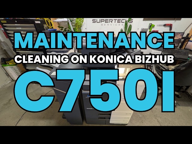 Konica Bizhub C750i Maintenance Cleaning #konicaminolta #bizhub