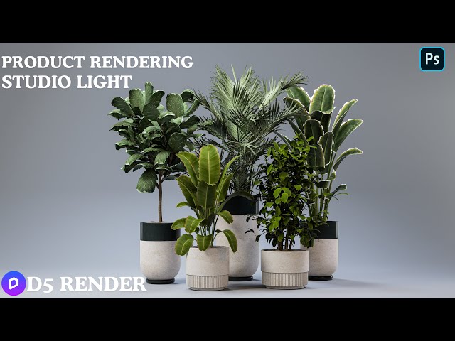 How to Create Studio Light in D5 Render | Product Rendering Tutorial.